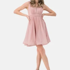 Cocktailkleid/festliches Kleid - Pink -Günstiges Fem Glanz Geschäft dc9e0f9841f743c08d2a845f75bbf4d1 1