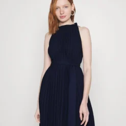 Vero Moda VMSARA HALTER NECK SHORT DRESS - Cocktailkleid/festliches Kleid - Navy Blazer