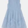 RUFFLE HEM SLEEVELESS DRESS - Cocktailkleid/festliches Kleid - Ballad Blue