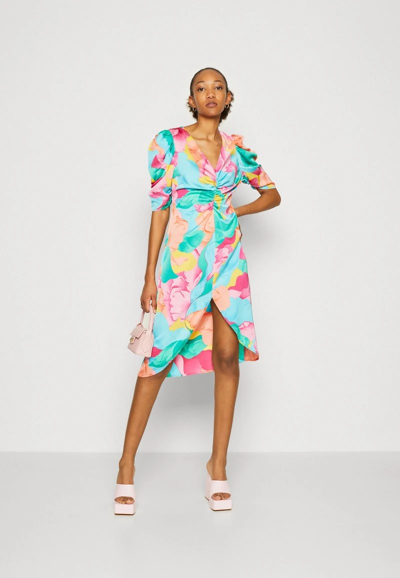 Vila VIJOHANNA MIDI DRESS - Cocktailkleid/festliches Kleid - Pink Yarrow 2 Vila VIJOHANNA MIDI DRESS - Cocktailkleid/festliches Kleid - Pink Yarrow – Bild 2