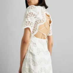 Sandro ROBE - Cocktailkleid/festliches Kleid - Blanc