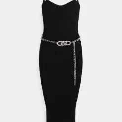 MICHAEL Michael Kors ECO BUSTIER MIDI DRESS - Cocktailkleid/festliches Kleid - Black -Günstiges Fem Glanz Geschäft e1bd360707bc44f49792e1ecdef0b956