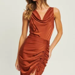 ELIJAH - Cocktailkleid/festliches Kleid - Copper -Günstiges Fem Glanz Geschäft ea5c08d113bb46199aa0432cca7a4656