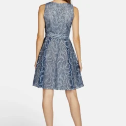 KLEO MIT SCHLAUFE AM RÜCKEN - Cocktailkleid/festliches Kleid - Blau -Günstiges Fem Glanz Geschäft eadfb46cd2e546e69e3bb8658ddb63ec