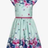 BORDERPRINT MIT BLUMEN - Cocktailkleid/festliches Kleid - Ice Blue
