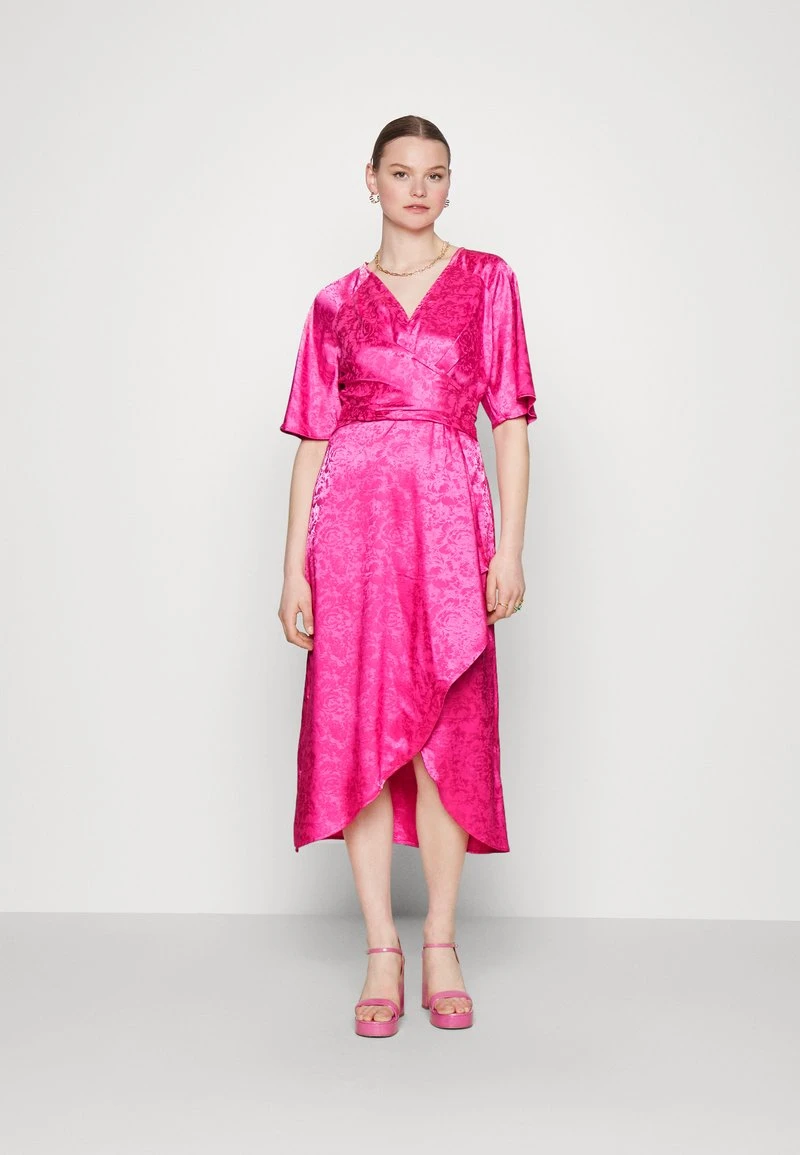 YASRETRIEVE KIMONO LONG DRESS - Cocktailkleid/festliches Kleid - Carmine Rose 1 YASRETRIEVE KIMONO LONG DRESS - Cocktailkleid/festliches Kleid - Carmine Rose