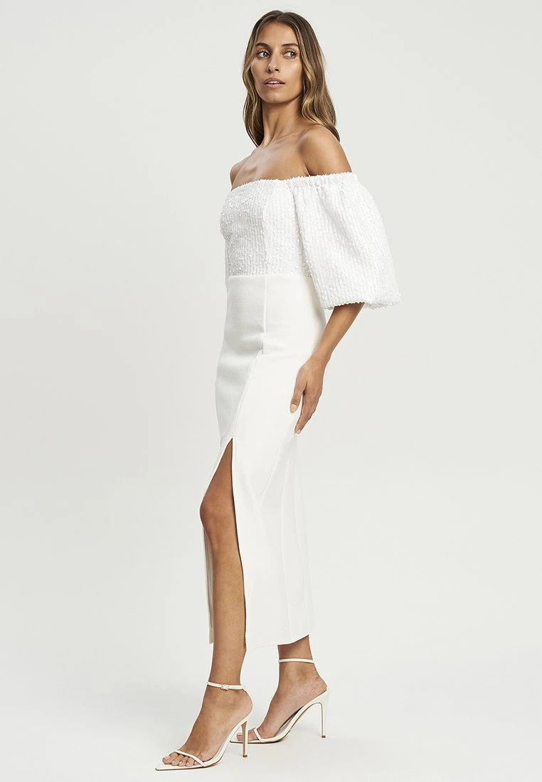 GORDON MIDI - Cocktailkleid/festliches Kleid - White 4 GORDON MIDI - Cocktailkleid/festliches Kleid - White – Bild 4