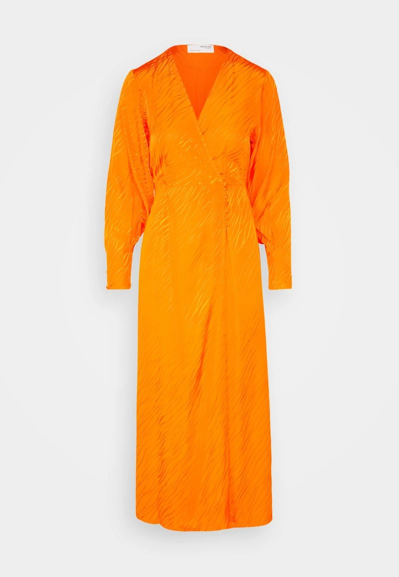 Selected Femme SLFABIENNE ANKLE WRAP DRESS - Cocktailkleid/festliches Kleid - Orangeade 5 Selected Femme SLFABIENNE ANKLE WRAP DRESS - Cocktailkleid/festliches Kleid - Orangeade – Bild 5