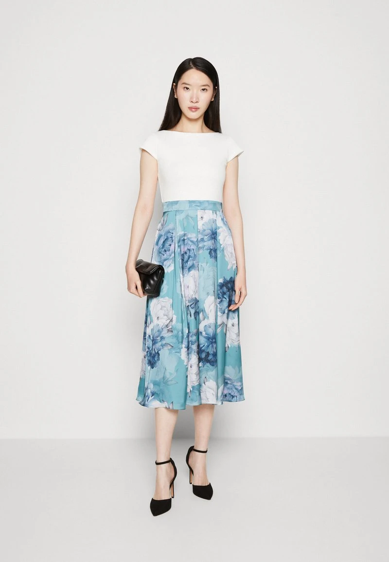 SWING DRESS - Cocktailkleid/festliches Kleid - Turqouise/multi 2 SWING DRESS - Cocktailkleid/festliches Kleid - Turqouise/multi – Bild 2