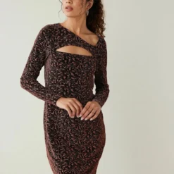 Next CUT-OUT JACQUARD GLITTER STANDARD - Cocktailkleid/festliches Kleid - Floral -Günstiges Fem Glanz Geschäft f2b2995a2da8413a9cdbb489928cab91 1