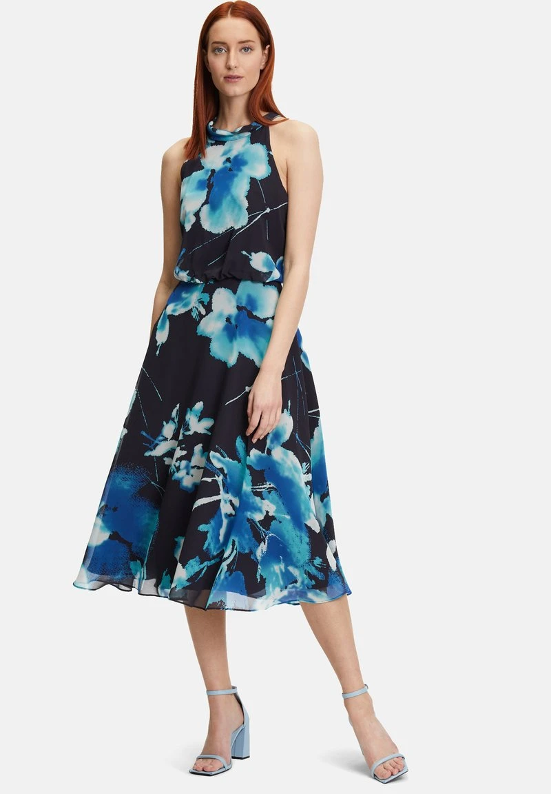 Vera Mont MIT BLUMENPRINT - Cocktailkleid/festliches Kleid - Dark Blue Mint 2 Vera Mont MIT BLUMENPRINT - Cocktailkleid/festliches Kleid - Dark Blue Mint – Bild 2