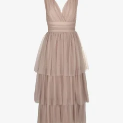 Cocktailkleid/festliches Kleid - Beige -Günstiges Fem Glanz Geschäft f4f331727fc5407eb3f2ce96f80fb418