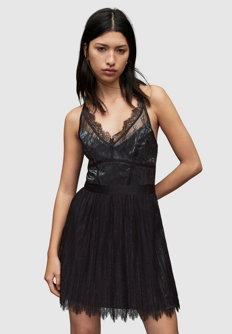 AllSaints ALANI LACE - Cocktailkleid/festliches Kleid - Black 3 AllSaints ALANI LACE - Cocktailkleid/festliches Kleid - Black – Bild 3