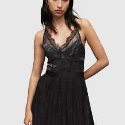 AllSaints ALANI LACE - Cocktailkleid/festliches Kleid - Black