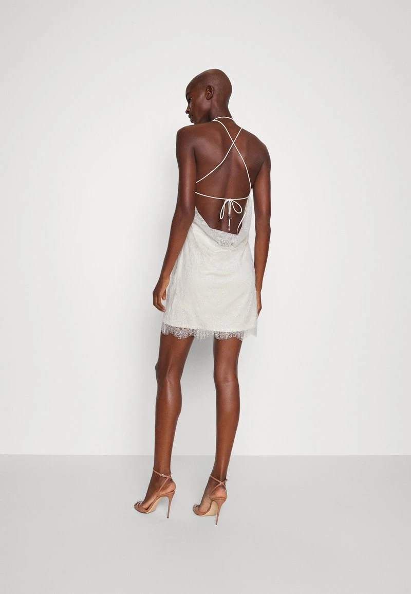 Patrizia Pepe ABITO DRESS - Cocktailkleid/festliches Kleid - Silver-coloured Lace 4 Patrizia Pepe ABITO DRESS - Cocktailkleid/festliches Kleid - Silver-coloured Lace – Bild 4