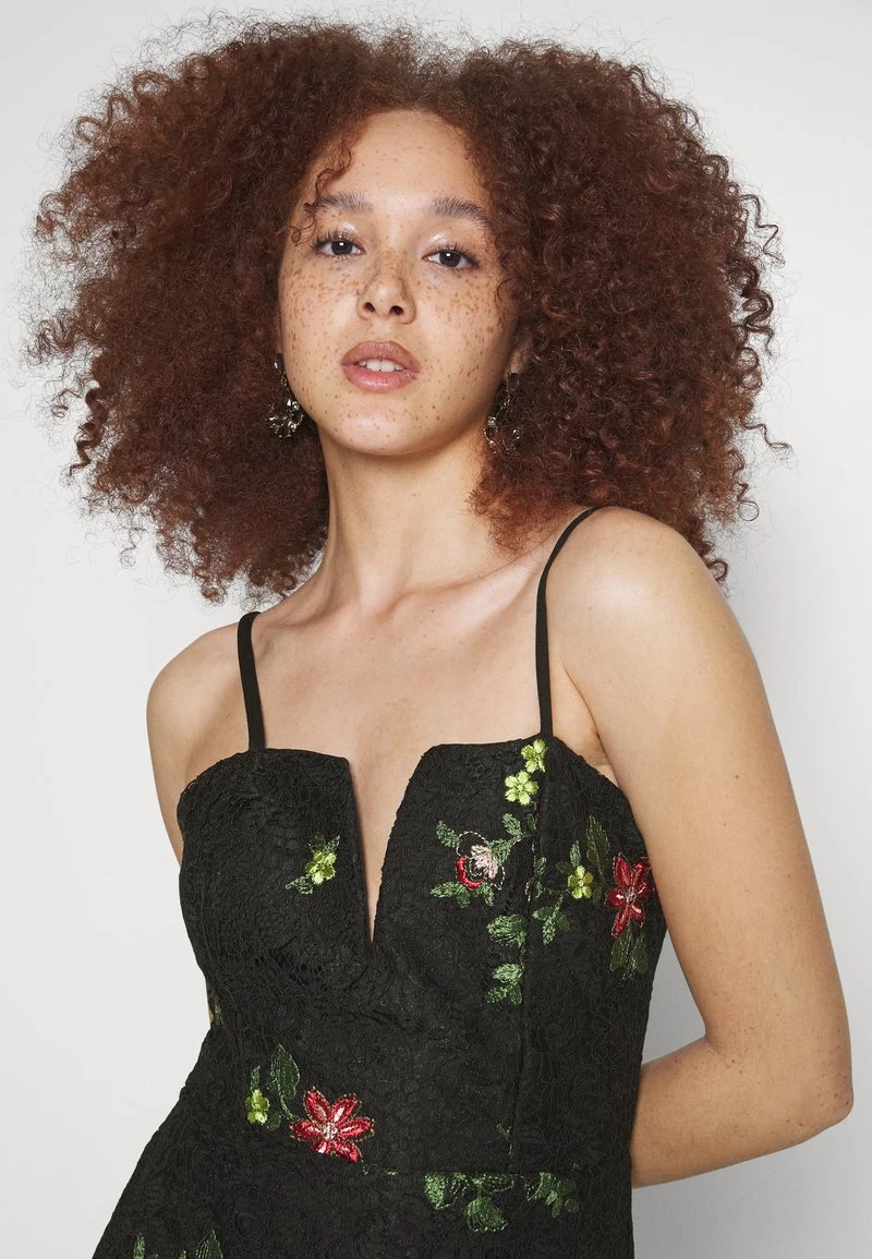 Wal G SIMRAN MIDI FLORAL DRESS - Cocktailkleid/festliches Kleid - Black 4 Wal G SIMRAN MIDI FLORAL DRESS - Cocktailkleid/festliches Kleid - Black – Bild 4