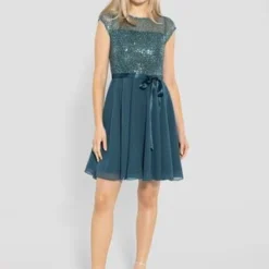 SWING Cocktailkleid/festliches Kleid - Indigo -Günstiges Fem Glanz Geschäft fb881047477140e9950df55aef02d402