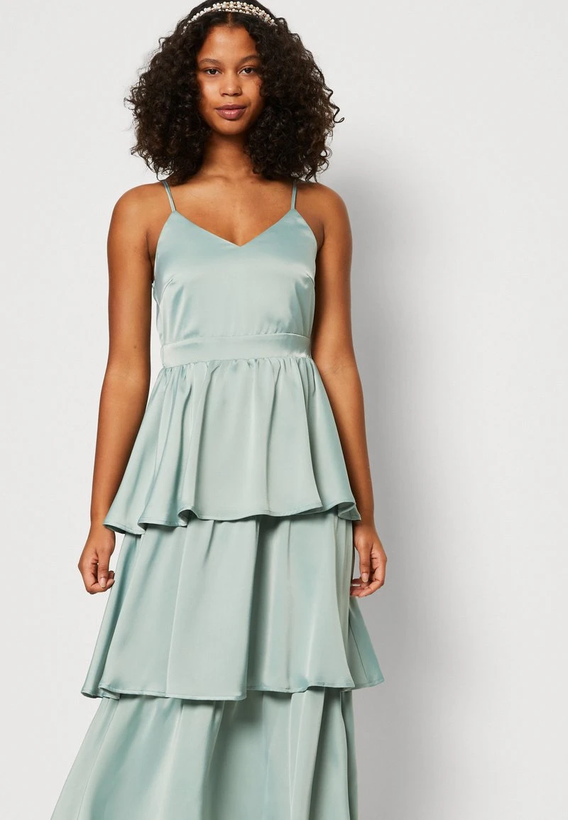 YASCAM STRAP MIDI DRESS - Cocktailkleid/festliches Kleid - Green Milieu 4 YASCAM STRAP MIDI DRESS - Cocktailkleid/festliches Kleid - Green Milieu – Bild 4