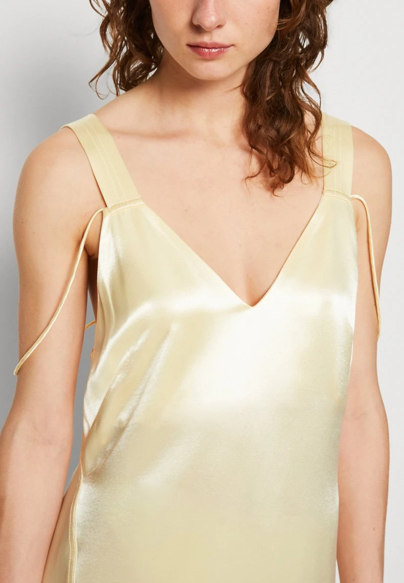 Calvin Klein NAIA WIDE STRAP MIDI SLIP DRESS - Cocktailkleid/festliches Kleid - Buttercream Frost 6 Calvin Klein NAIA WIDE STRAP MIDI SLIP DRESS - Cocktailkleid/festliches Kleid - Buttercream Frost – Bild 6