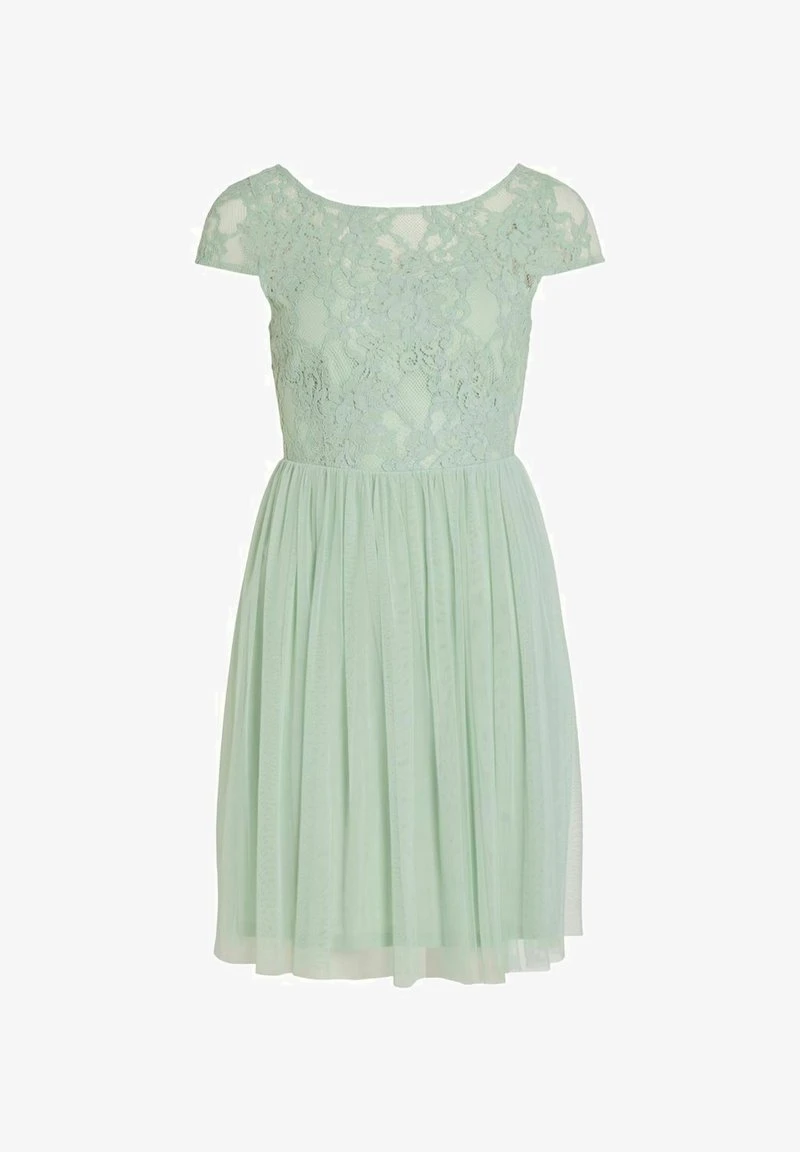 Vila VIULRICANA S/S V-NECK SHORT - Cocktailkleid/festliches Kleid - Cameo Green 6 Vila VIULRICANA S/S V-NECK SHORT - Cocktailkleid/festliches Kleid - Cameo Green – Bild 6